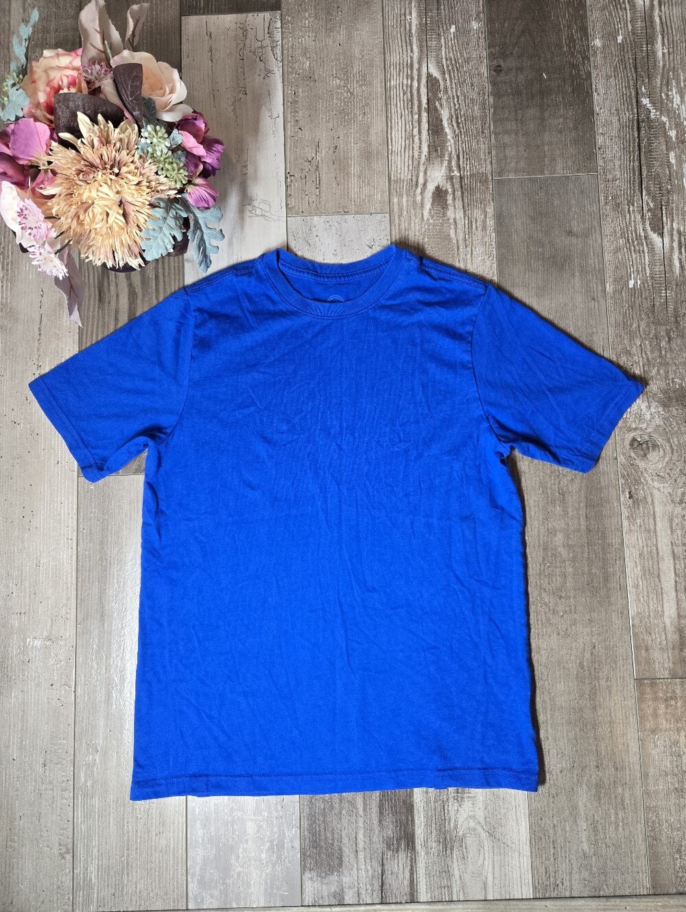 Wonder Nation Royal Blue Boys Crew Neck T-Shirt XL 14-16